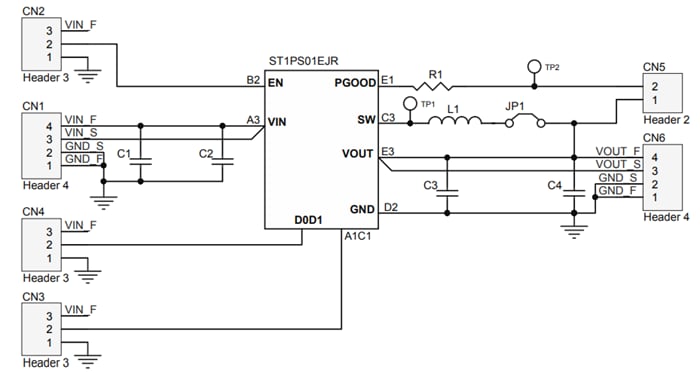 Schaltplan - STMicroelectronics STEVAL-1PS01EJR Evaluierungsboard